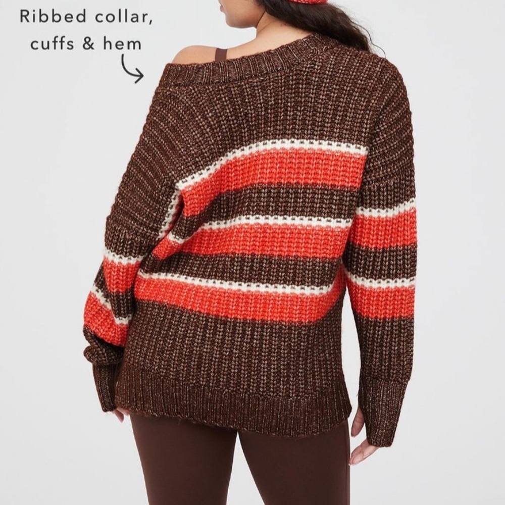 NEW Aerie Ribbed Knit Oversized Sweater XL Sock Monkey